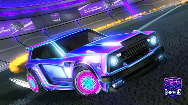 A Rocket League car design from Verrkami