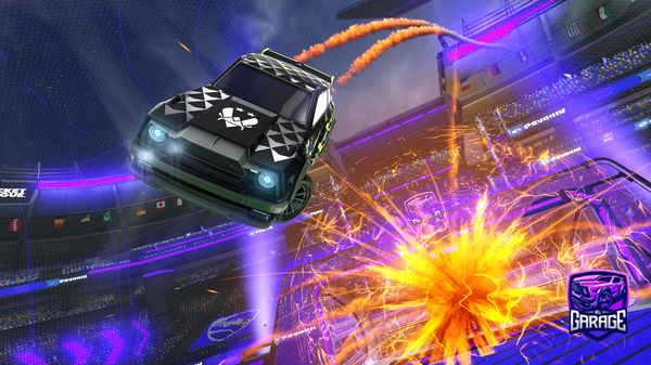 A Rocket League car design from redfxer