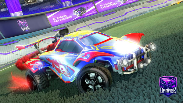 A Rocket League car design from Beefsnekky