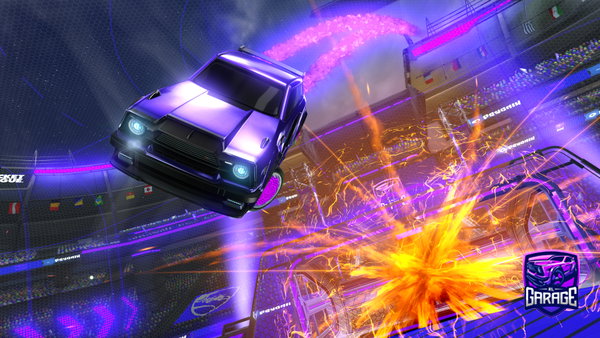 A Rocket League car design from SilentButDaddly