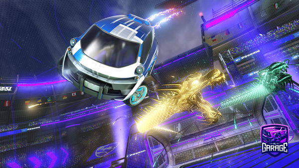 A Rocket League car design from FmxSlider360