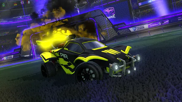 A Rocket League car design from FireFox14