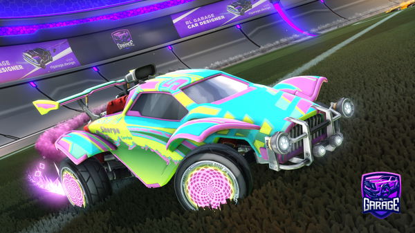 A Rocket League car design from PWRHeattrow