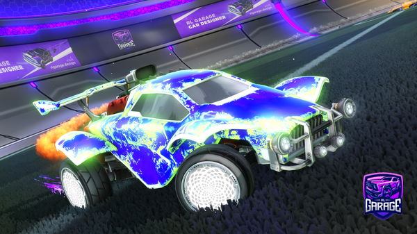 A Rocket League car design from ARS32