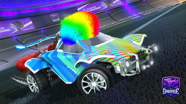 A Rocket League car design from Ljayinator