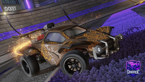 A Rocket League car design from ErGoldito