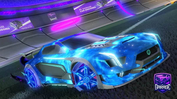 A Rocket League car design from tidyice