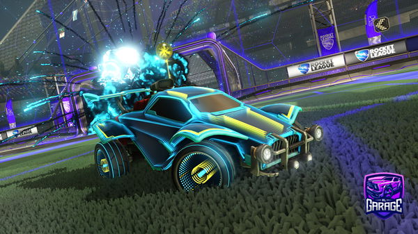 A Rocket League car design from Muxxyfy