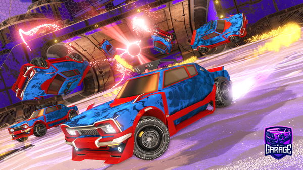 A Rocket League car design from roach138