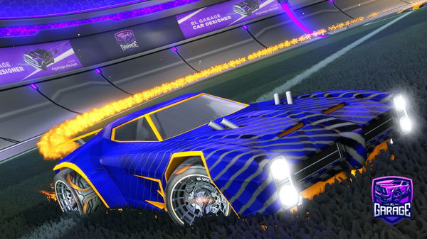 A Rocket League car design from PulseFxre