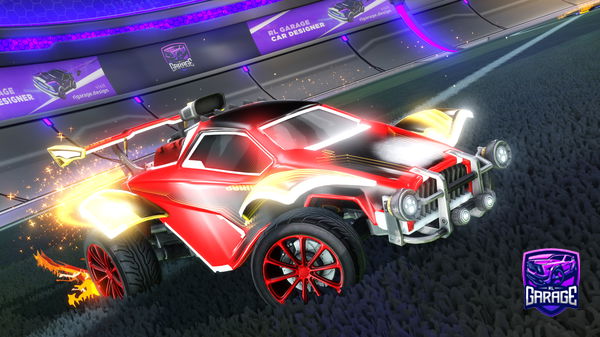 A Rocket League car design from OnboardComb