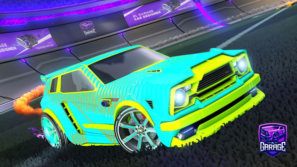 A Rocket League car design from GT-ROUSH