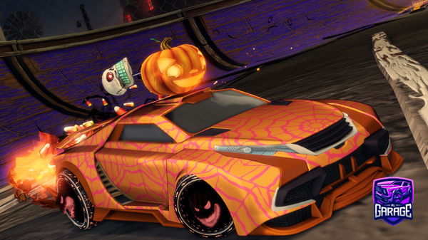 A Rocket League car design from GHOST-SILVER-_-