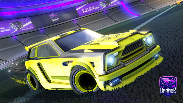 A Rocket League car design from IU_