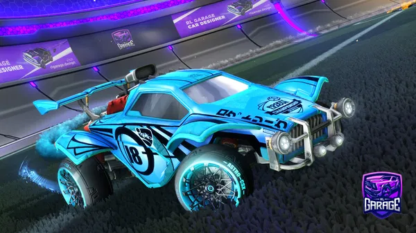 Rocket League Sky Blue Octane Design With E.T. Wheels