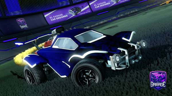 A Rocket League car design from Hue_Hannes