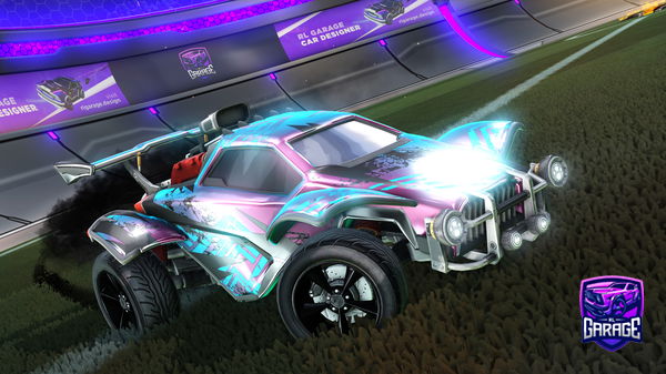 A Rocket League car design from SafDorky