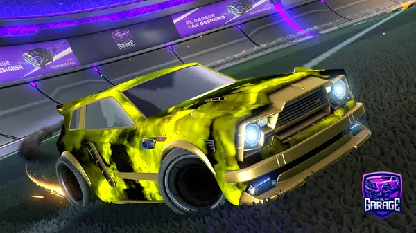 A Rocket League car design from Corgidog333