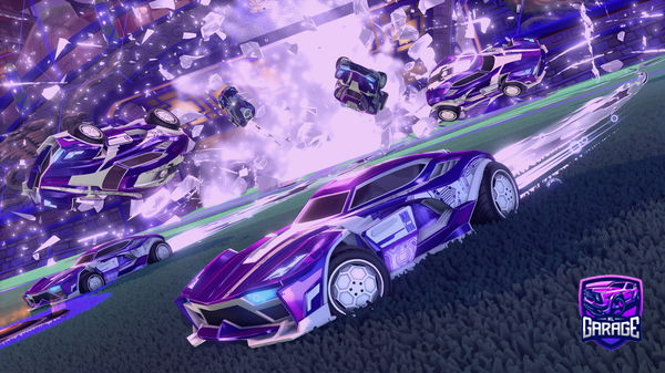 A Rocket League car design from door