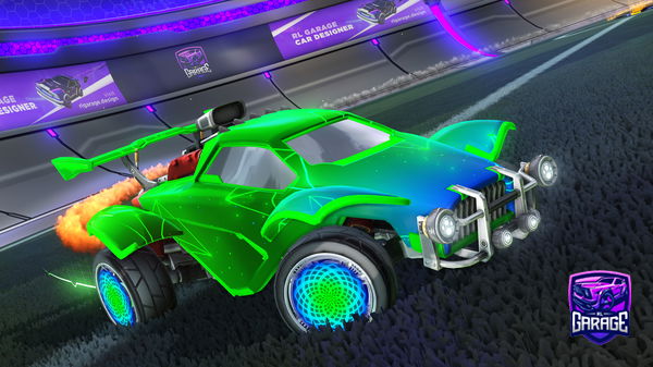 A Rocket League car design from Amiguinhoespancaxota