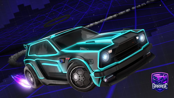 A Rocket League car design from Ly11_Edges