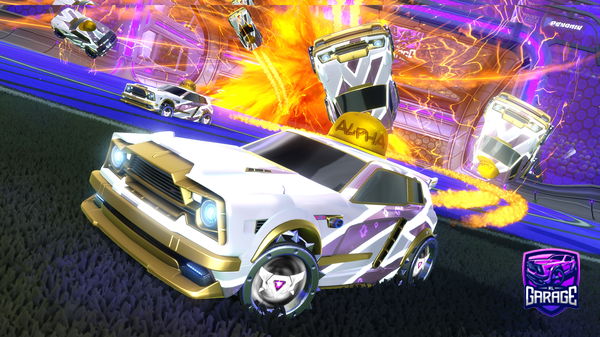 A Rocket League car design from LEBLONZIMRJ