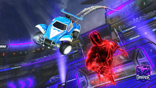 A Rocket League car design from Rowinabow