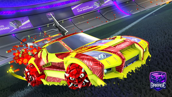 A Rocket League car design from Synxty