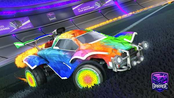 A Rocket League car design from boosted497