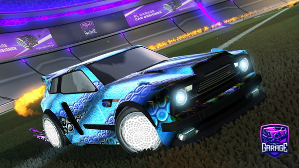 A Rocket League car design from Fifoludek