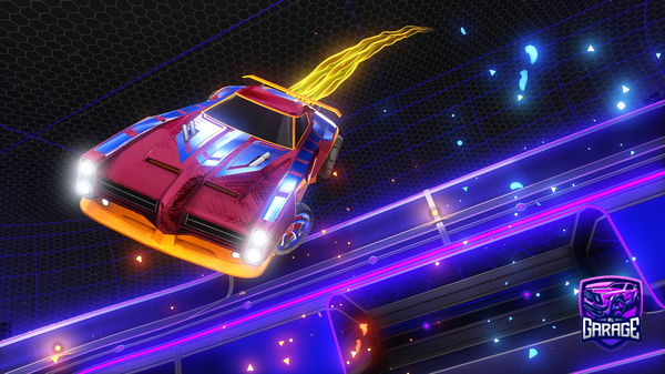 A Rocket League car design from -Mouni-