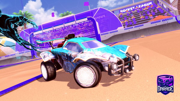 A Rocket League car design from hottiemcshottie