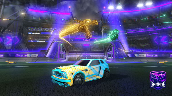 A Rocket League car design from moonlessninja