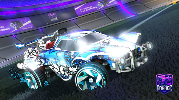 A Rocket League car design from NInja247tg