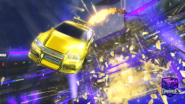 A Rocket League car design from ps-flip-10