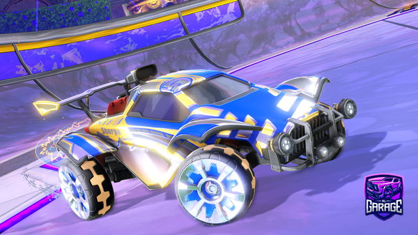 A Rocket League car design from stova