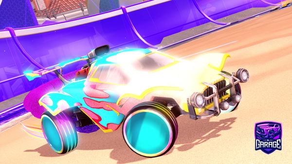 A Rocket League car design from Blueberries