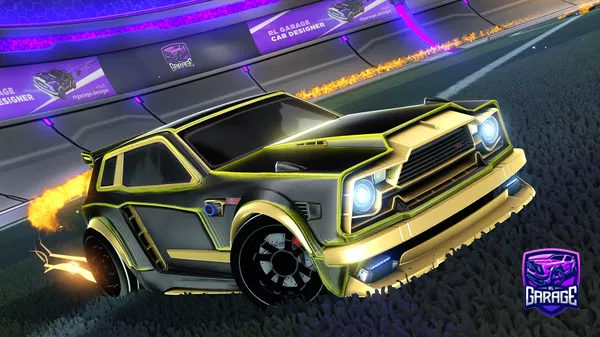 A Rocket League car design from Cosplash