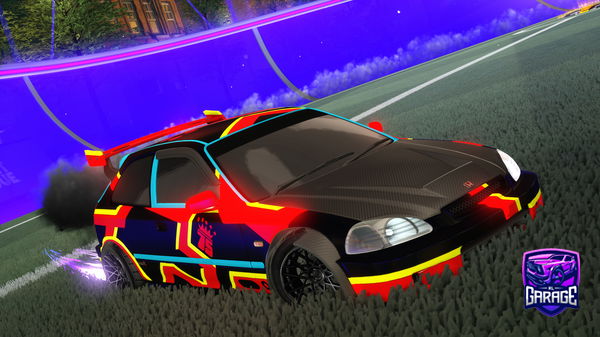 A Rocket League car design from grofak