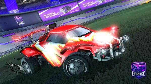 A Rocket League car design from Cat_232477