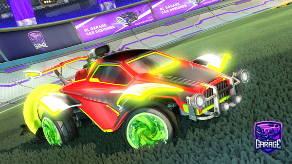 A Rocket League car design from duckieiscool