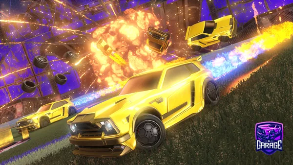 A Rocket League car design from Zine_games94