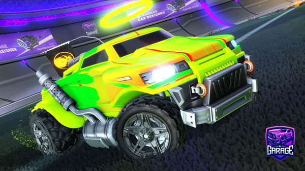 A Rocket League car design from Worm2020