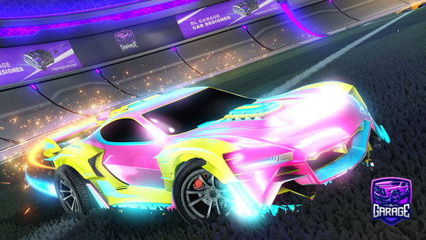 A Rocket League car design from wokiyu