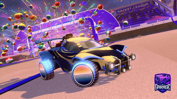 A Rocket League car design from ROSEbam