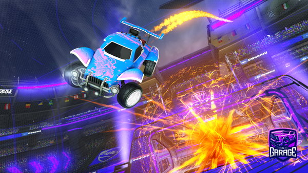 A Rocket League car design from dababypoop