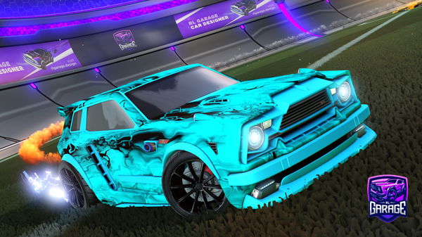 A Rocket League car design from Mysthicsonic