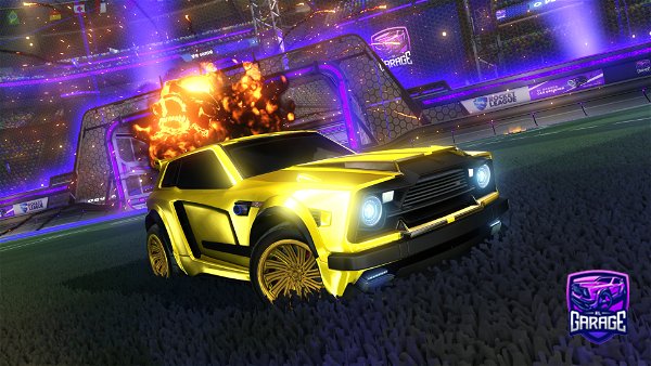 A Rocket League car design from Amgoldplayer