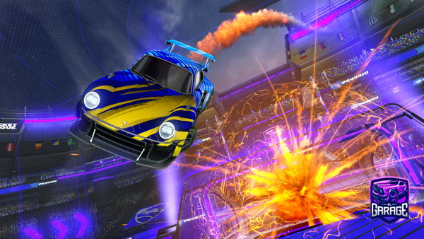A Rocket League car design from ricefield