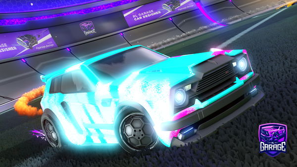 A Rocket League car design from VstarGamer